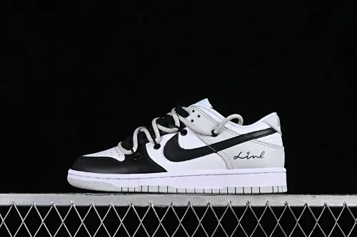 All Categories Nk SB Dunk Series Nk SB Dunk Low Low-top sneakers Nk Dunk Low Leather letters High street deconstruction Black and gray SB strap low-top casual sneakers DV0831-101